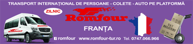 ROMFOUR - Transport international de persoane colete - auto pe platforma