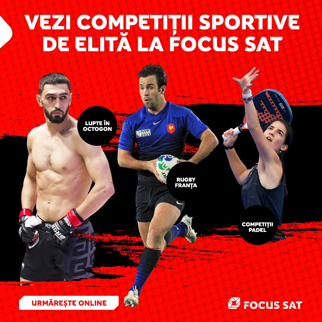 Prima su Focus Sat TV e nell’applicazione Focus Sat: gare sportive di rugby e padel